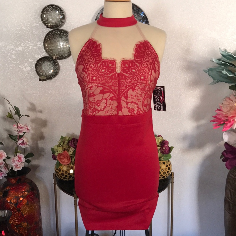 NWT Trixxi Red Mini Dress